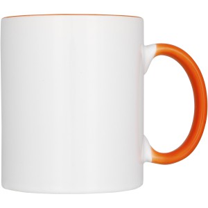 Ceramic sublimation mug 4-pieces gift set, Orange (Mugs)
