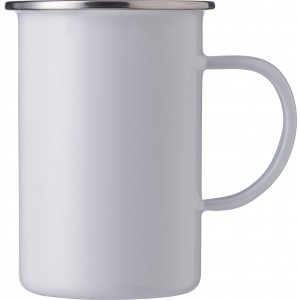 Enamel mug (550 ml) Ayden, white (Mugs)
