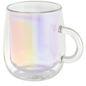 Iris 330 ml glass mug, Multi-colour (Mugs)