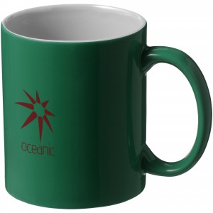 Java 330 ml ceramic mug, Green,White (Mugs)