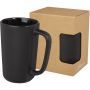 Perk 480 ml ceramic mug, Solid black