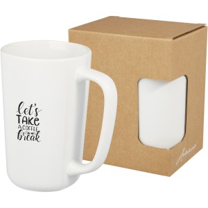Perk 480 ml ceramic mug, White (Mugs)