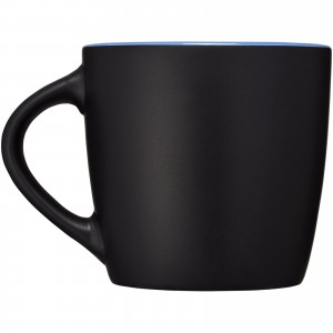 Riviera 340 ml ceramic mug, solid black,Blue (Mugs)