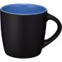 Riviera 340 ml ceramic mug, solid black,Blue