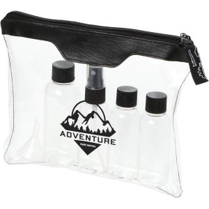 Munich airline approved travel bottle set, solid black (Travel items)