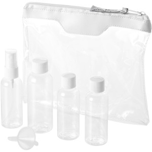 Munich airline approved travel bottle set, White (Travel items)