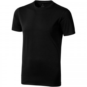 Nanaimo short sleeve men's t-shirt, solid black (T-shirt, 90-100% cotton)