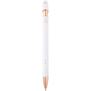 Nanna ballpoint pen with rose gold finish (black ink), White (Metallic pen)