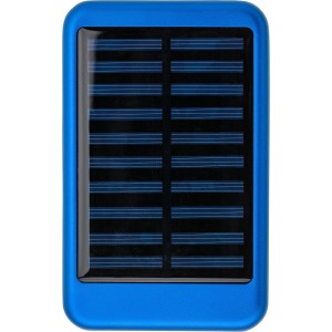 Aluminium solar power bank Tycho, blue <font size=1>[ENG]</font>