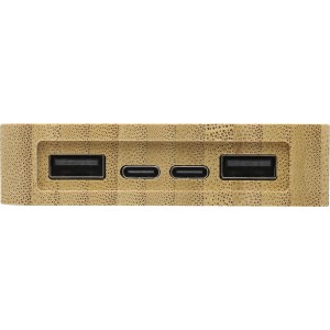 Bamboo solar power bank Elz, brown <font size=1>[ENG]</font>