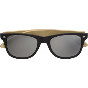 Sonnenbrille aus ABS und Bambus Luis, Silber