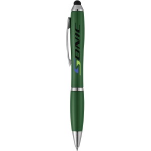 Nash coloured stylus ballpoint pen, Green (Plastic pen)