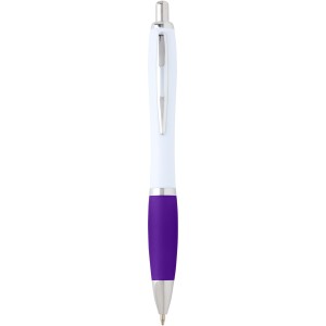 Nash recycled plastic ballpoint pen (black ink), Purple (Plastic pen)