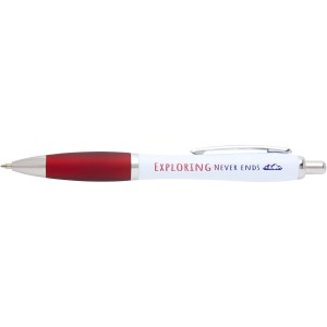 Nash recycled plastic ballpoint pen (black ink), Red (Plastic pen)