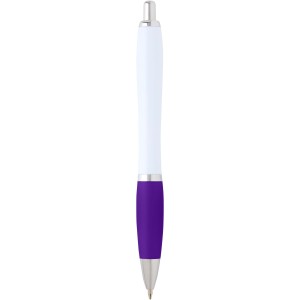 Nash recycled plastic ballpoint pen (blue ink), Purple (Plastic pen)