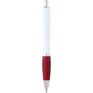 Nash recycled plastic ballpoint pen (blue ink), Red (Plastic pen)