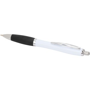 Nash recycled plastic ballpoint pen (blue ink), Solid black (Plastic pen)