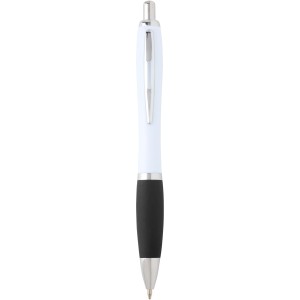 Nash recycled plastic ballpoint pen (blue ink), Solid black (Plastic pen)