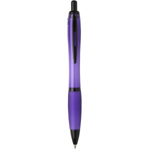 Nash recycled plastic ballpoint pen with black trims (black  <font size=1>[ENG]</font>