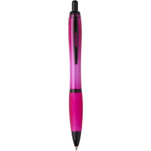 Nash recycled plastic ballpoint pen with black trims (black  <font size=1>[ENG]</font>