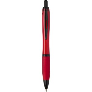 Nash recycled plastic ballpoint pen with black trims (black  <font size=1>[ENG]</font>
