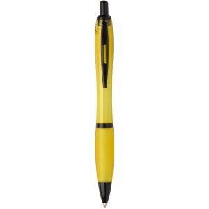 Nash recycled plastic ballpoint pen with black trims (black  <font size=1>[ENG]</font>