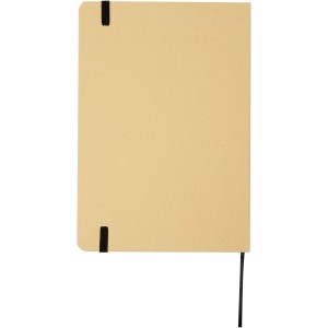 Nelida A5 recycled cardboard hard cover notebook, Solid blac (Notebooks)