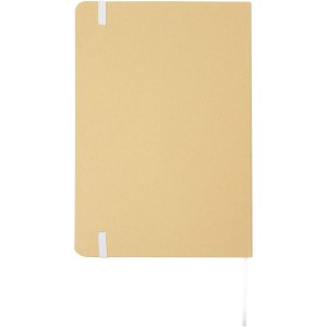 Nelida A5 recycled cardboard hard cover notebook, White (Notebooks)