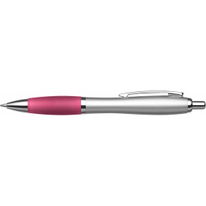 Kugelschreiber aus Kunststoff Cardiff, Rosa