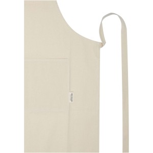 Nia 200 g/m2 recycled cotton apron, Brick (Kitchen textile)