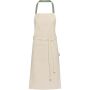 Nia 200 g/m2 recycled cotton apron, Heather green