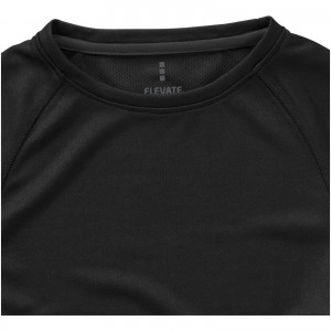 Niagara short sleeve women's cool fit t-shirt, solid black (T-shirt, mixed fiber, synthetic)