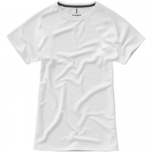 Niagara short sleeve women's cool fit t-shirt, White (T-shirt, mixed fiber, synthetic)