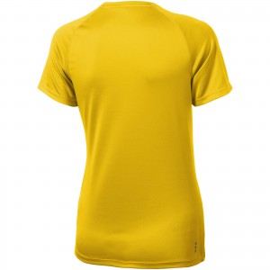 Niagara short sleeve women's cool fit t-shirt, Yellow (T-shirt, mixed fiber, synthetic)