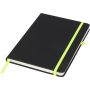 Noir medium notebook, solid black,Lime