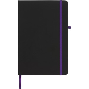 Noir medium notebook, solid black,Purple (Notebooks)