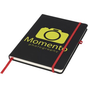 Noir medium notebook, solid black,Red (Notebooks)