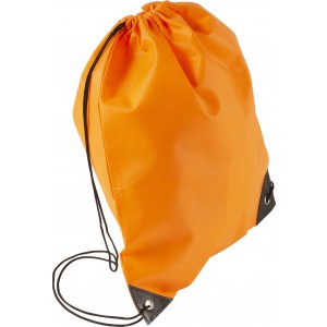 Nonwoven (80 gr/m2) drawstring backpack Nathalie, orange (Backpacks)