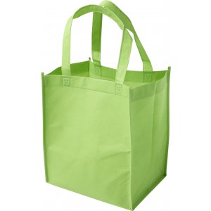 Nonwoven (80 gr/m2) shopping bag. Kira, lime (Shopping bags)