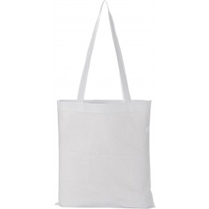 Nonwoven (80 gr/m2) shopping bag Talisa, white (Shopping bags)