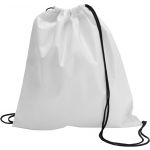 Nonwoven drawstring backpack, white (6232-02CD)