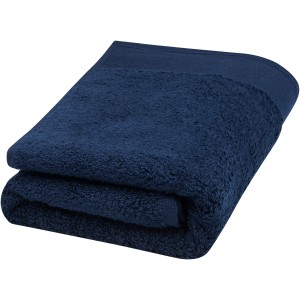 Nora 550 g/m2 cotton bath towel 50x100 cm, Navy (Towels)