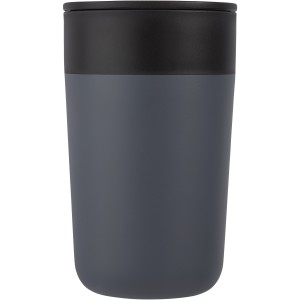 Nordia 400 ml double-wall recycled mug, Grey (Mugs)