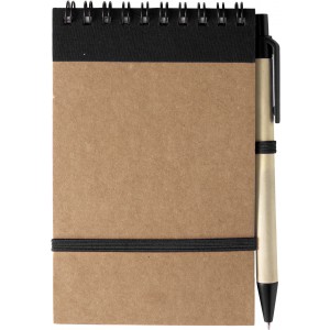 Cardboard notebook Emory, black (Notebooks)