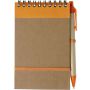 Cardboard notebook Emory, orange