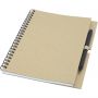 Luciano Eco wire notebook with pencil - medium, Natural
