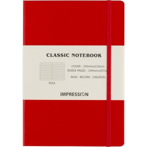 Cardboard notebook Chanelle, red (Notebooks)