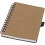Cobble A6 wire-o recycled cardboard notebook with stone paper, Natural