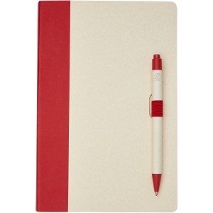 Dairy Dream A5 size reference notebook and ballpoint pen set, Red (Notebooks)