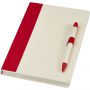 Dairy Dream A5 size reference notebook and ballpoint pen set, Red